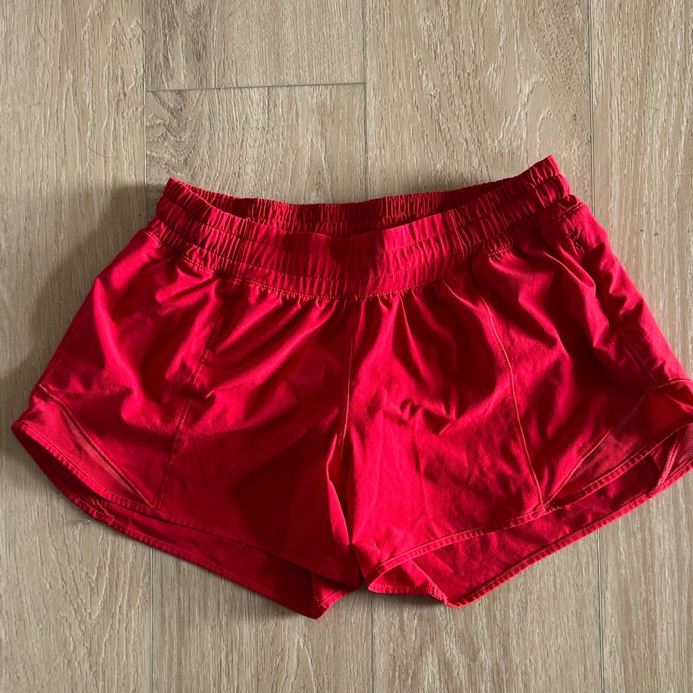 Lululemon Red Shorts